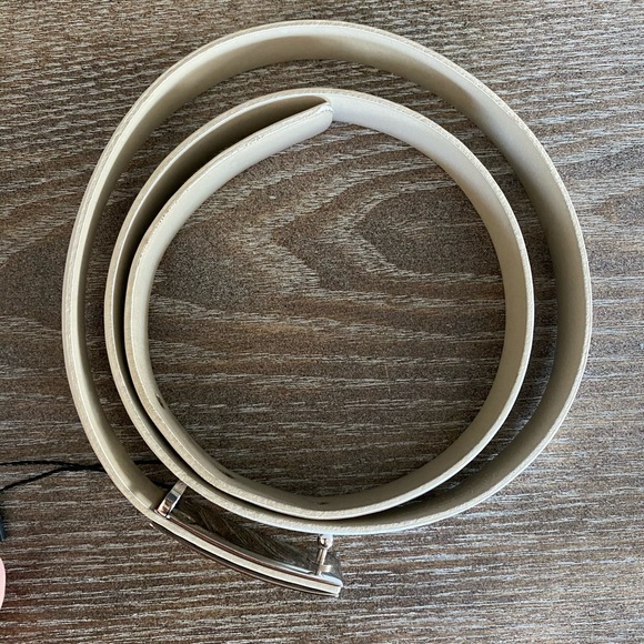 Salvatore Ferragamo white belt main image 5